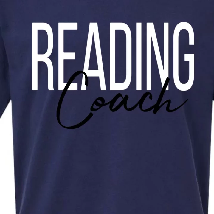 Reading Coach Literacy Coach Teacher Gift Sueded Cloud Jersey T-Shirt