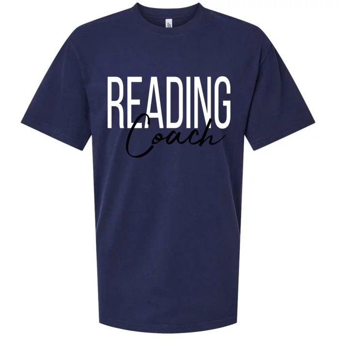 Reading Coach Literacy Coach Teacher Gift Sueded Cloud Jersey T-Shirt