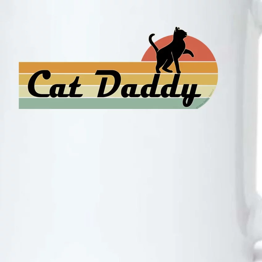 Retro Cat Lovers Cat Daddy Black Color Changing Mug