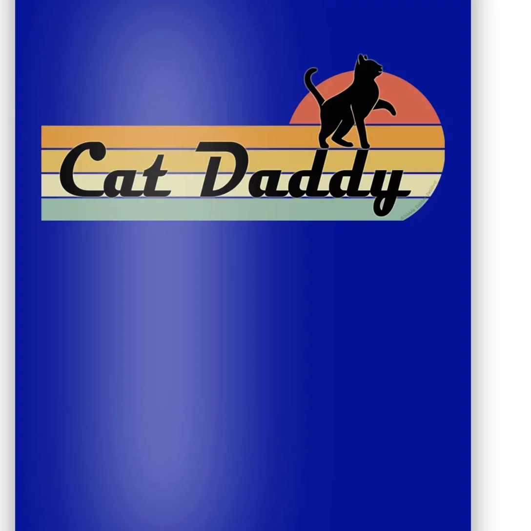 Retro Cat Lovers Cat Daddy Poster