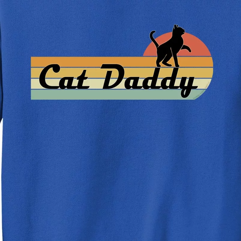 Retro Cat Lovers Cat Daddy Tall Sweatshirt