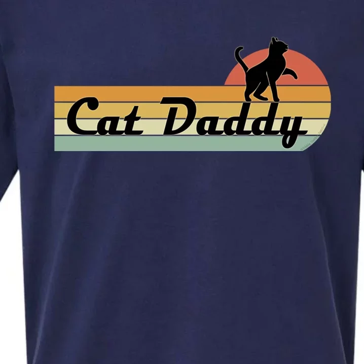 Retro Cat Lovers Cat Daddy Sueded Cloud Jersey T-Shirt