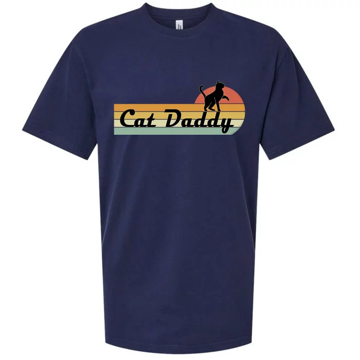 Retro Cat Lovers Cat Daddy Sueded Cloud Jersey T-Shirt