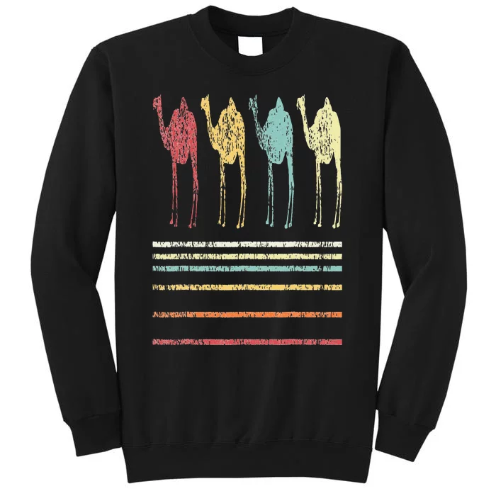 Retro Camel Lover Funny Camel Vintage Tall Sweatshirt