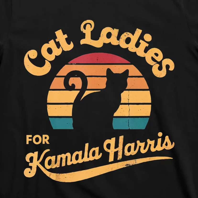 Retro Cat Ladies For Kamala T-Shirt