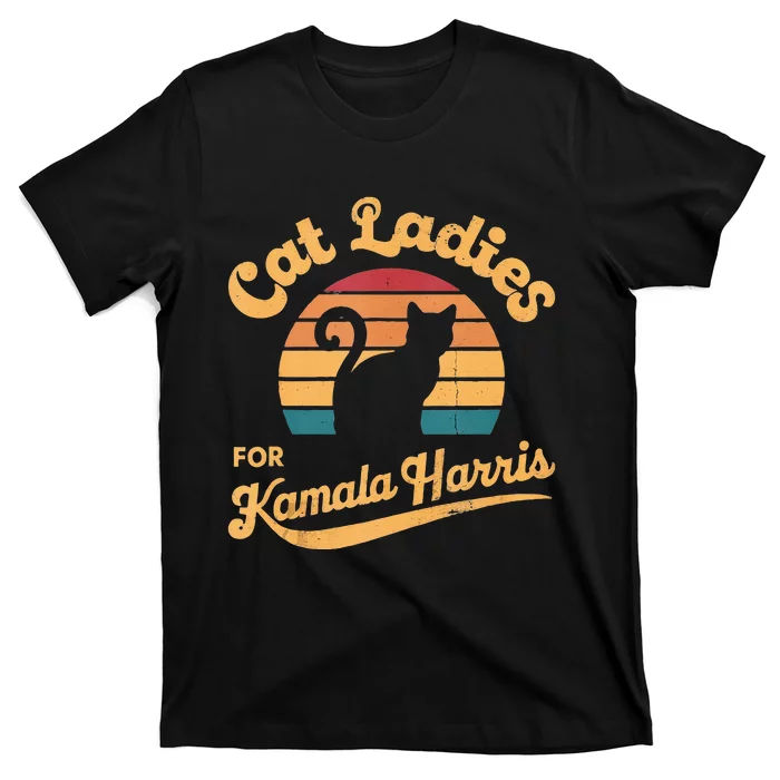 Retro Cat Ladies For Kamala T-Shirt