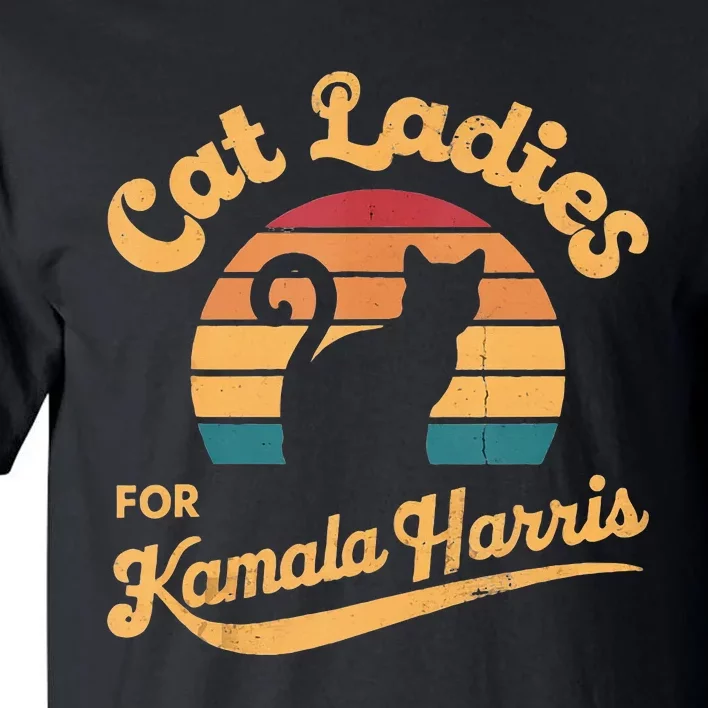 Retro Cat Ladies For Kamala Tall T-Shirt