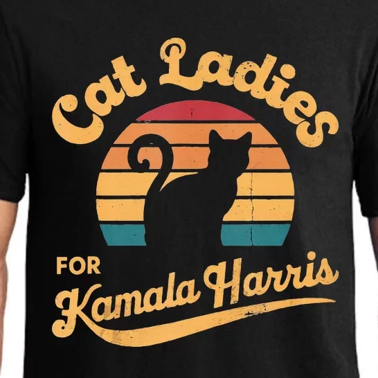 Retro Cat Ladies For Kamala Pajama Set