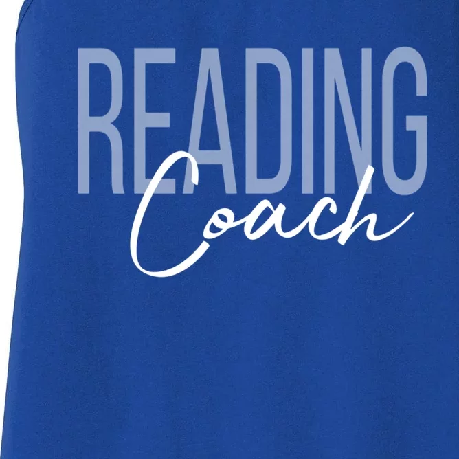 Reading Coach Literacy Coach Teacher Meaningful Gift Women's Racerback Tank