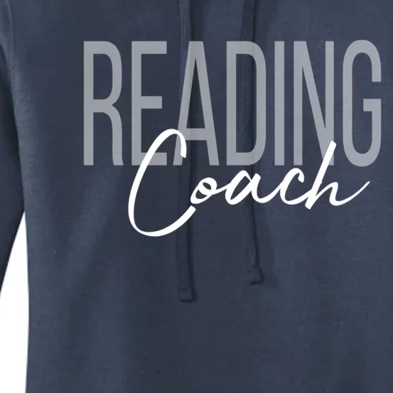 Reading Coach Literacy Coach Teacher Meaningful Gift Women's Pullover Hoodie