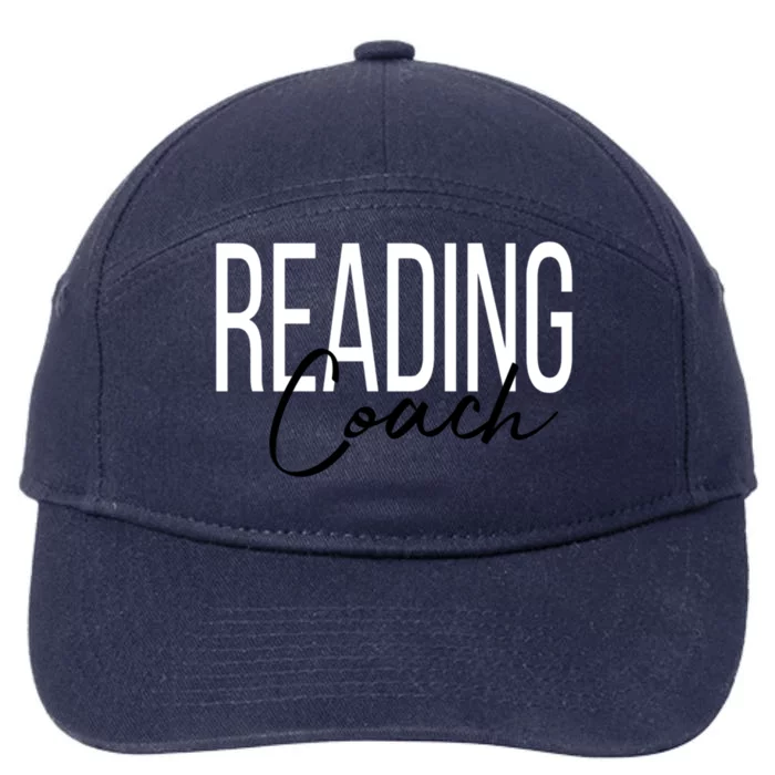 Reading Coach Literacy Coach Teacher Gift 7-Panel Snapback Hat