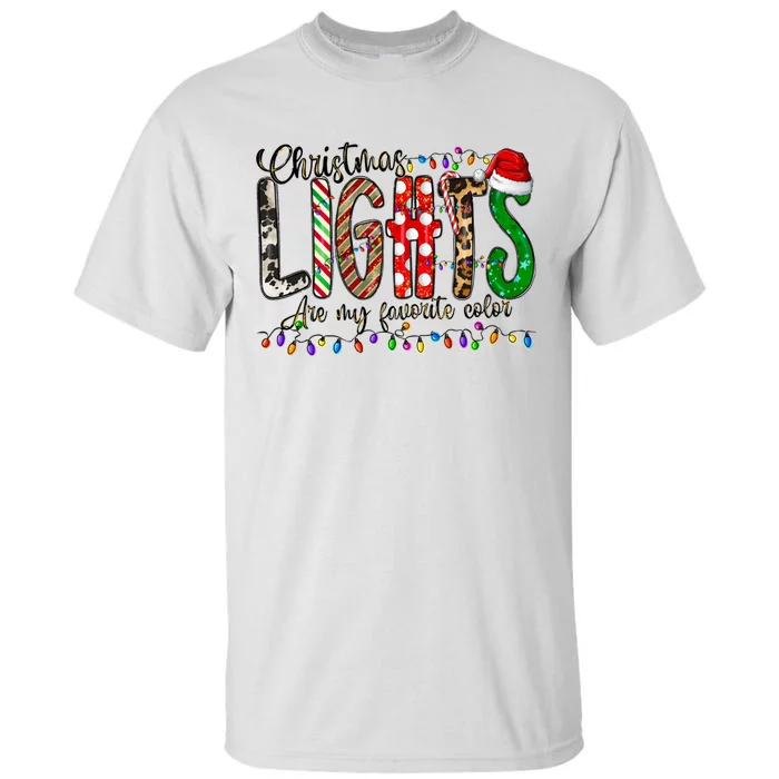 Retro Christmas Lights Are My Favorite Christmas Tall T-Shirt