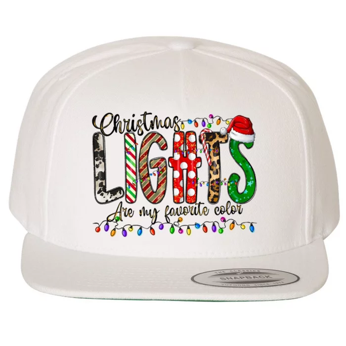 Retro Christmas Lights Are My Favorite Christmas Wool Snapback Cap