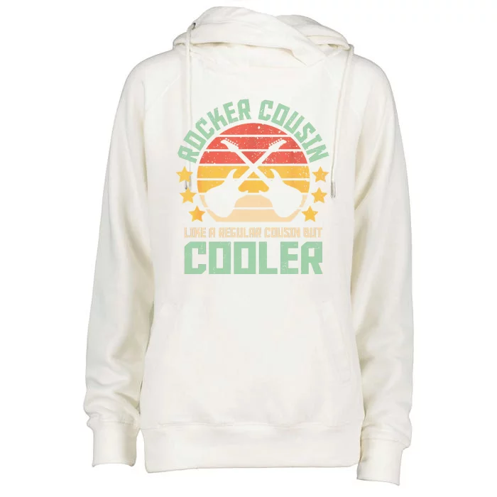 Rocker Cousin Like A Regular Cousin But Cooler Womens Funnel Neck Pullover Hood