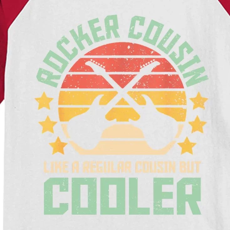 Rocker Cousin Like A Regular Cousin But Cooler Kids Colorblock Raglan Jersey