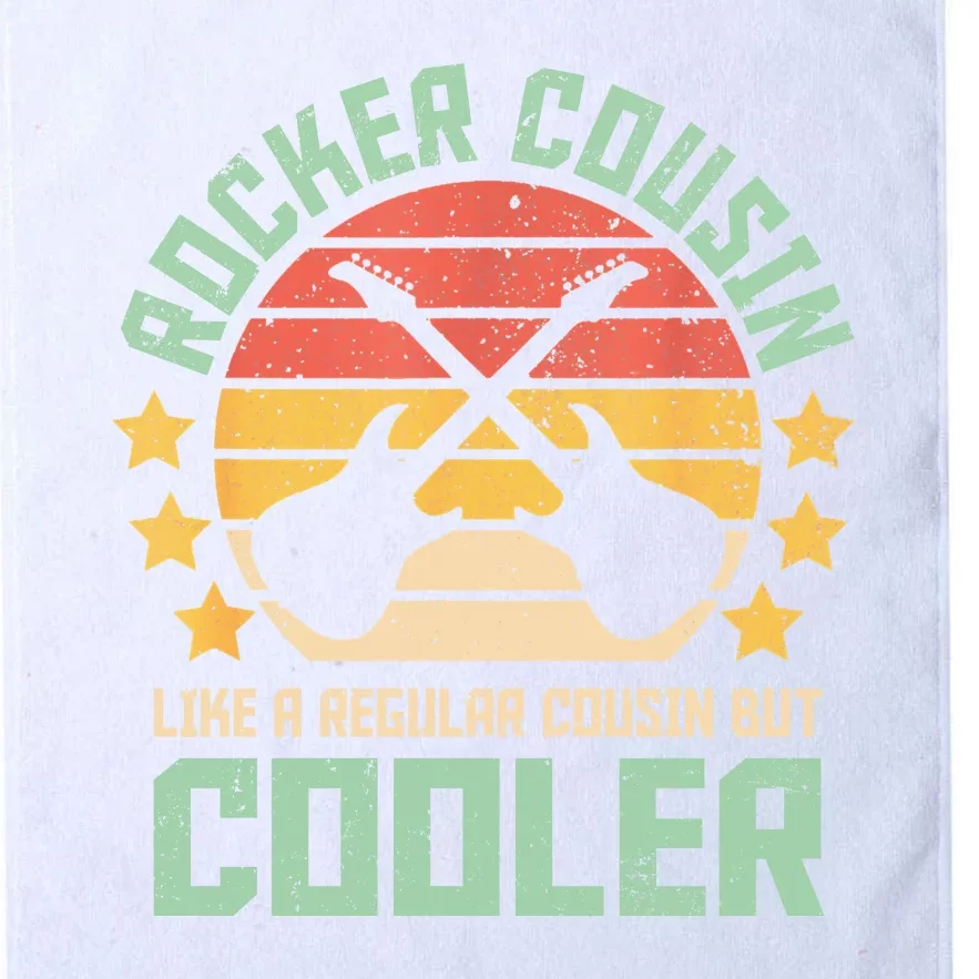 Rocker Cousin Like A Regular Cousin But Cooler Platinum Collection Golf Towel