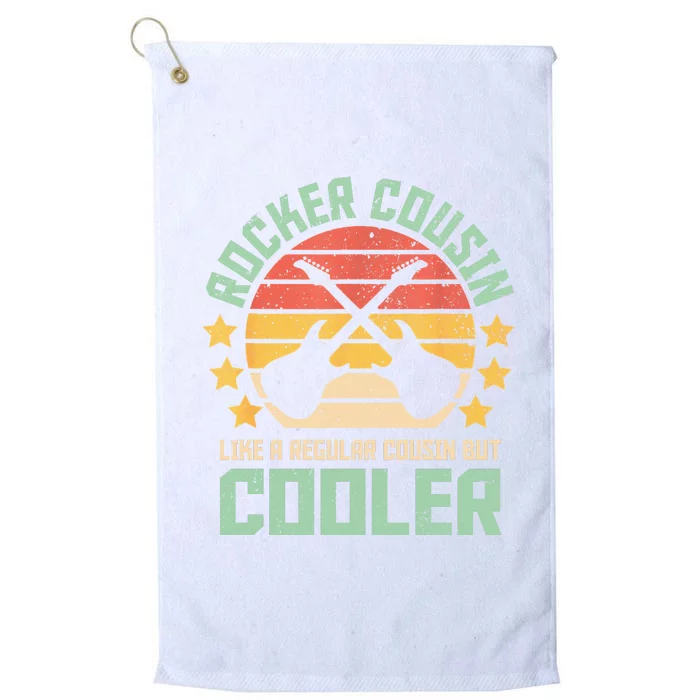 Rocker Cousin Like A Regular Cousin But Cooler Platinum Collection Golf Towel