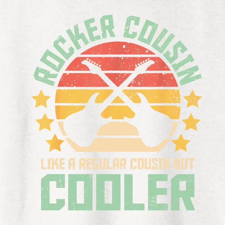 Rocker Cousin Like A Regular Cousin But Cooler Women's Crop Top Tee