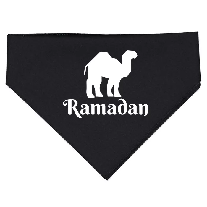 Ramadan Camel Muslim Gift Ramadan Mubarak USA-Made Doggie Bandana