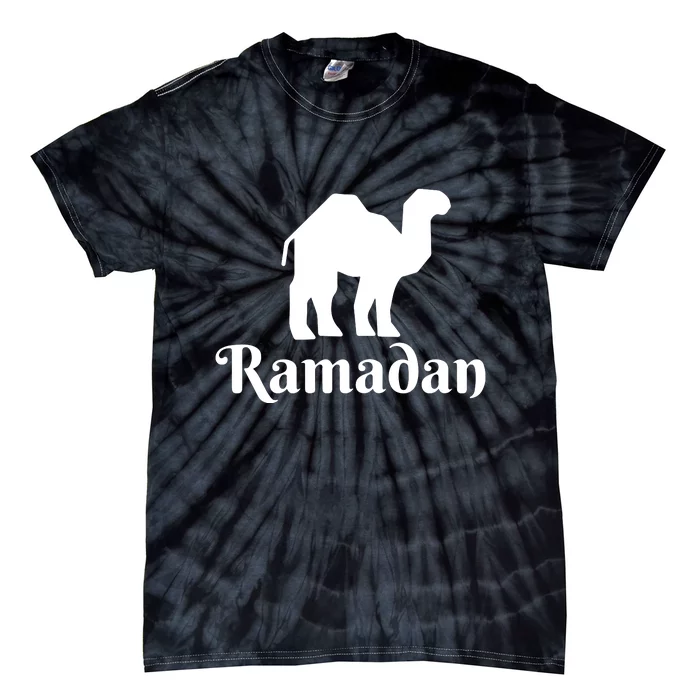 Ramadan Camel Muslim Gift Ramadan Mubarak Tie-Dye T-Shirt