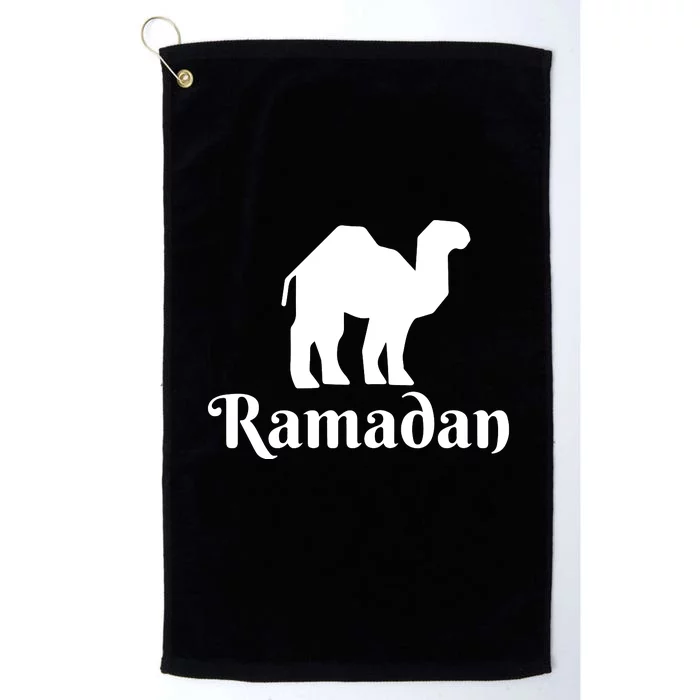 Ramadan Camel Muslim Gift Ramadan Mubarak Platinum Collection Golf Towel