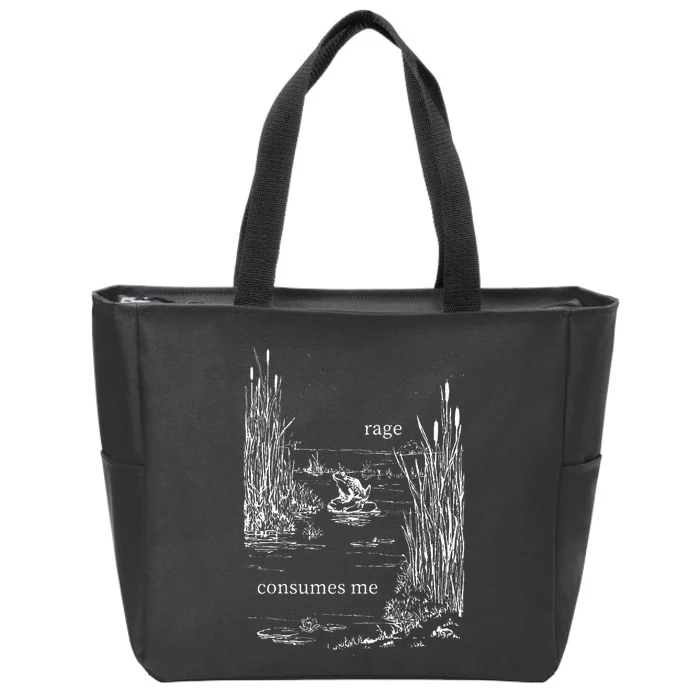 Rage Consumes Me Zip Tote Bag