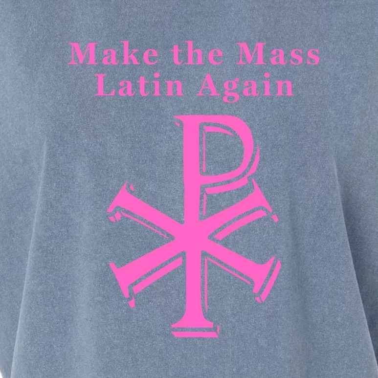 Roman Catholic Make The Mass Latin Again Garment-Dyed Women's Muscle Tee