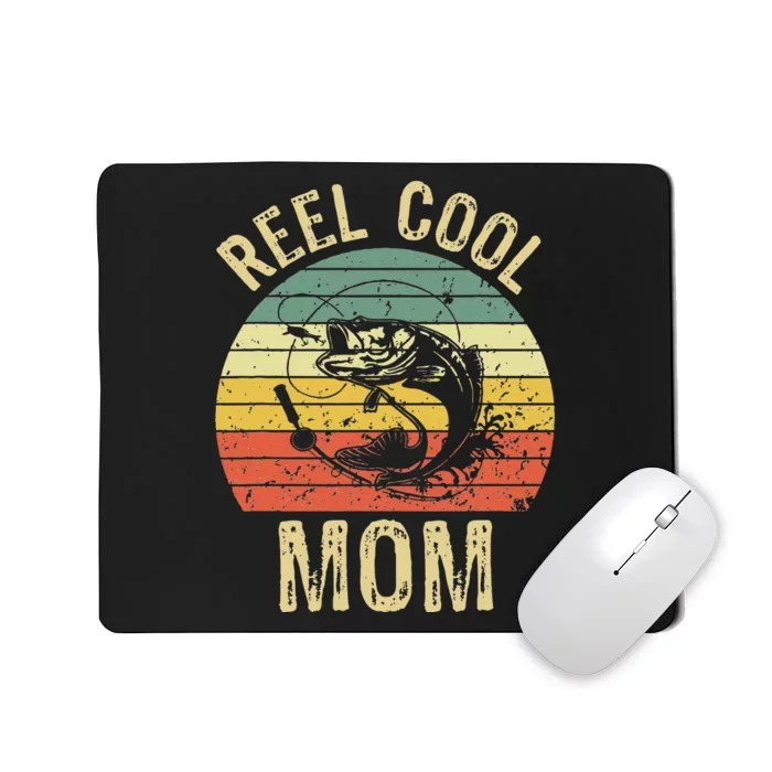 Reel Cool Mom Fishing Gifts Fishing Lovers Retro Mousepad