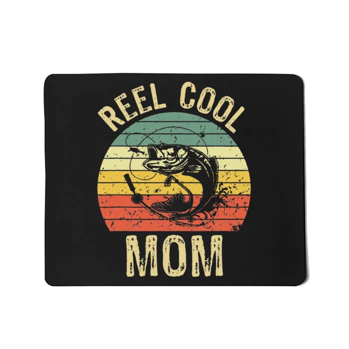 Reel Cool Mom Fishing Gifts Fishing Lovers Retro Mousepad