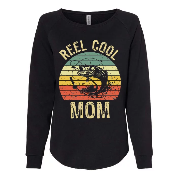 Reel Cool Mom Fishing Gifts Fishing Lovers Retro Womens California Wash Sweatshirt