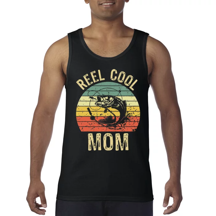 Reel Cool Mom Fishing Gifts Fishing Lovers Retro Tank Top