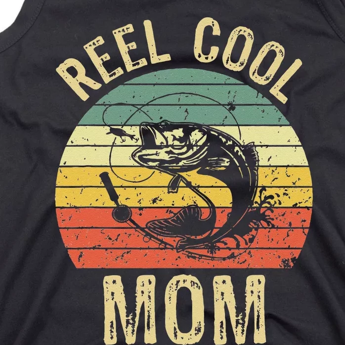 Reel Cool Mom Fishing Gifts Fishing Lovers Retro Tank Top