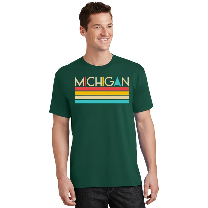 Retro Colors Michigan T-Shirt