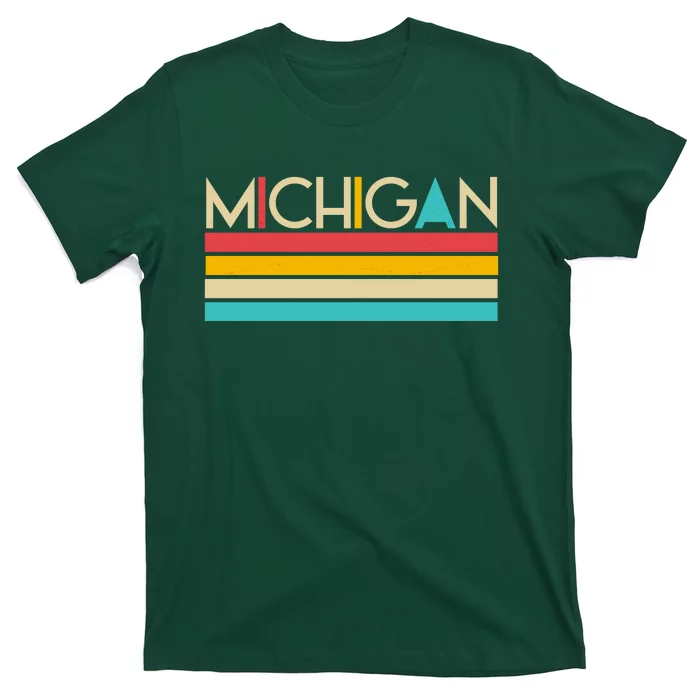 Retro Colors Michigan T-Shirt