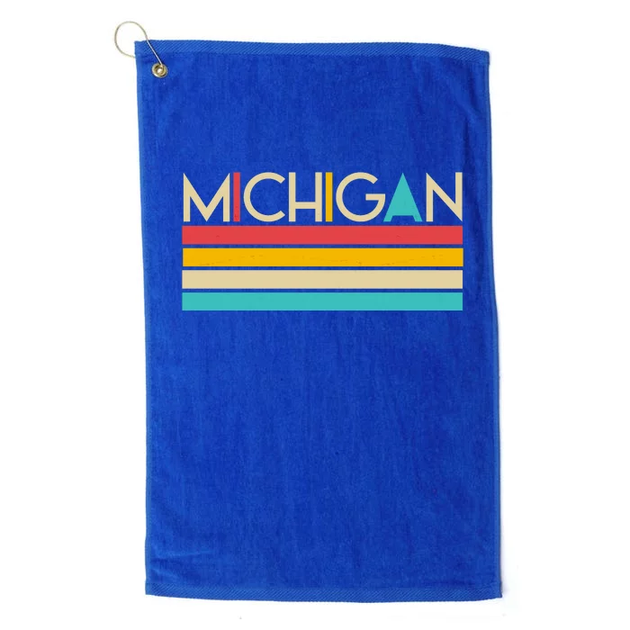 Retro Colors Michigan Platinum Collection Golf Towel