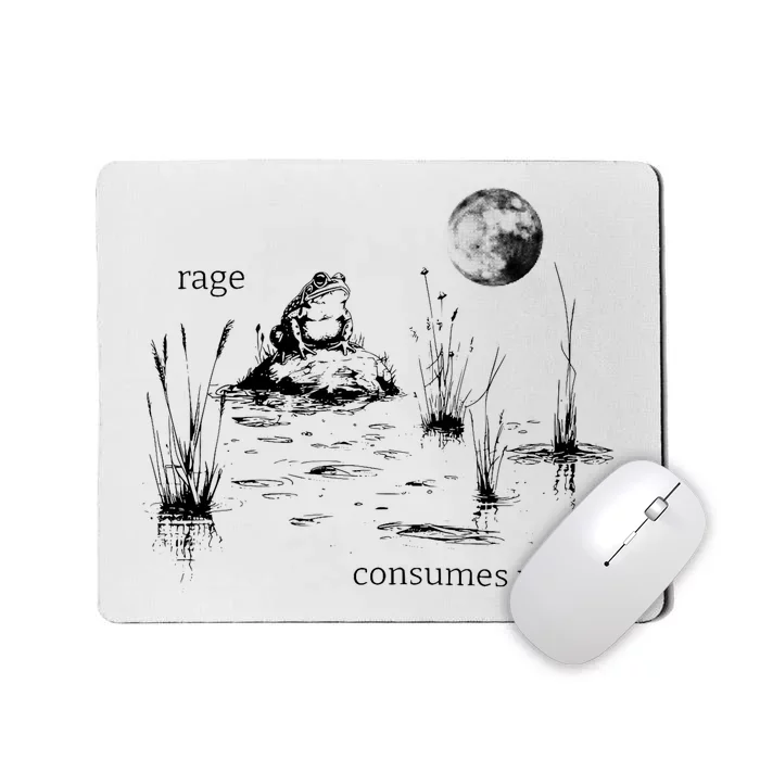 Rage Consumes Me Frog Funny Mousepad