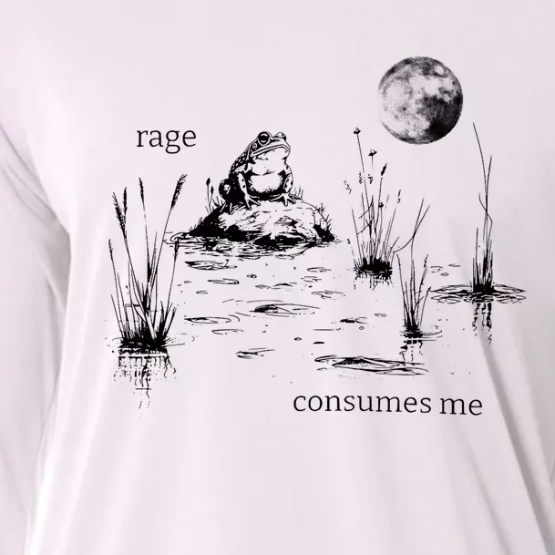 Rage Consumes Me Frog Funny Cooling Performance Long Sleeve Crew