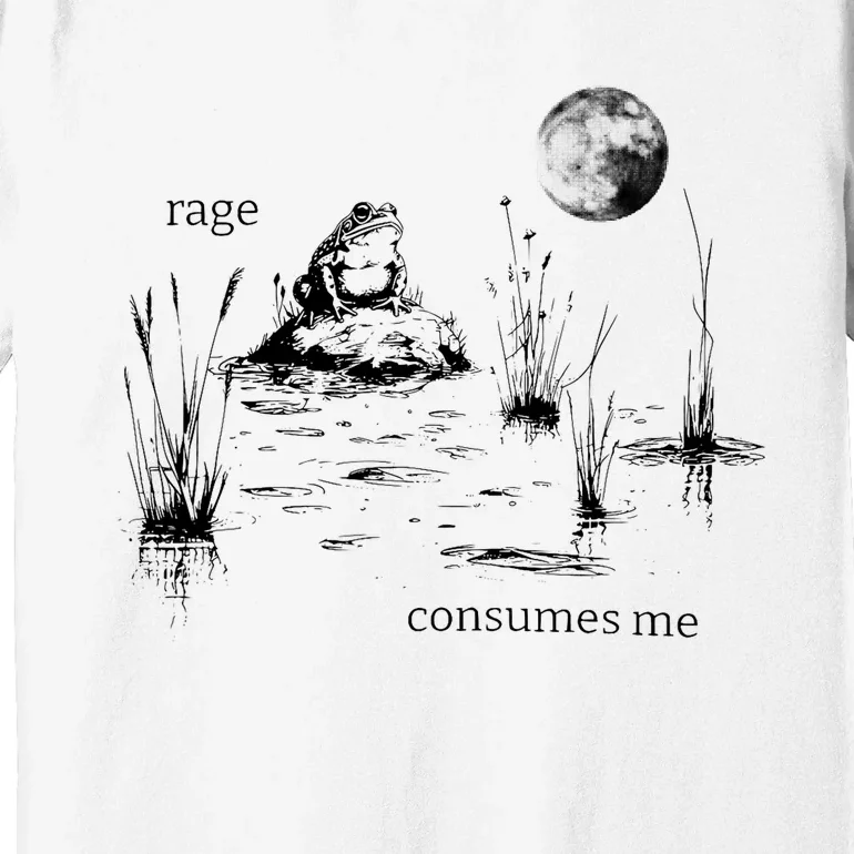 Rage Consumes Me Frog Funny Premium T-Shirt