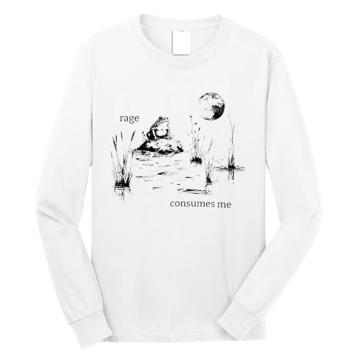 Rage Consumes Me Frog Funny Long Sleeve Shirt