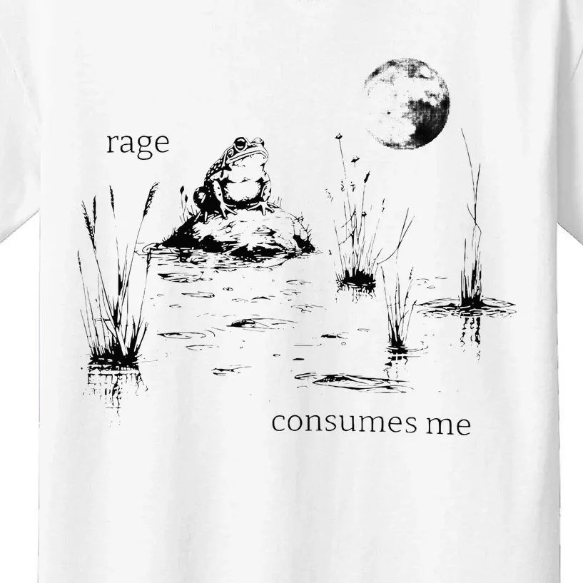 Rage Consumes Me Frog Funny Kids T-Shirt