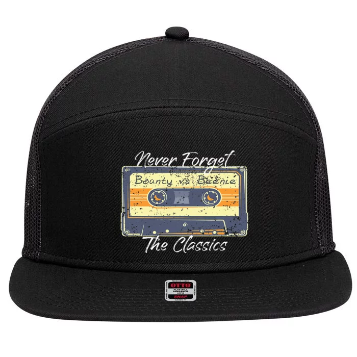 Retro Cassette Mix Tape 90s Dancehall Vintage Jamaican Music 7 Panel Mesh Trucker Snapback Hat