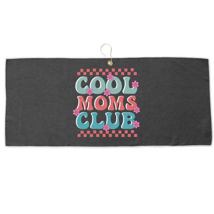 Retro Cool Moms Club Mothers Day Large Microfiber Waffle Golf Towel