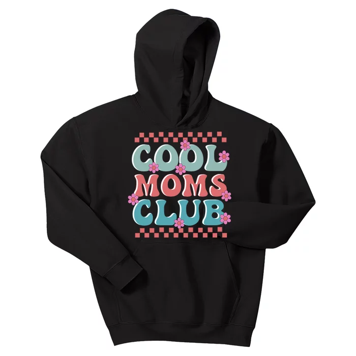 Retro Cool Moms Club Mothers Day Kids Hoodie