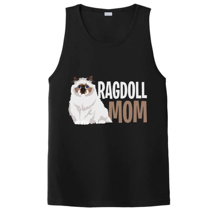 Ragdoll Cat Mom Funny Cat Owner Lovers Performance Tank