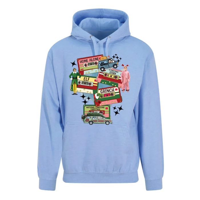 Retro Christmas Movie Unisex Surf Hoodie