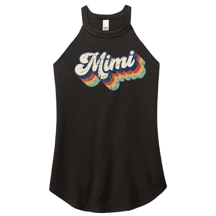 Retro Cute Mimi For Grandma Best Mimi Ever MotherS Day Women’s Perfect Tri Rocker Tank