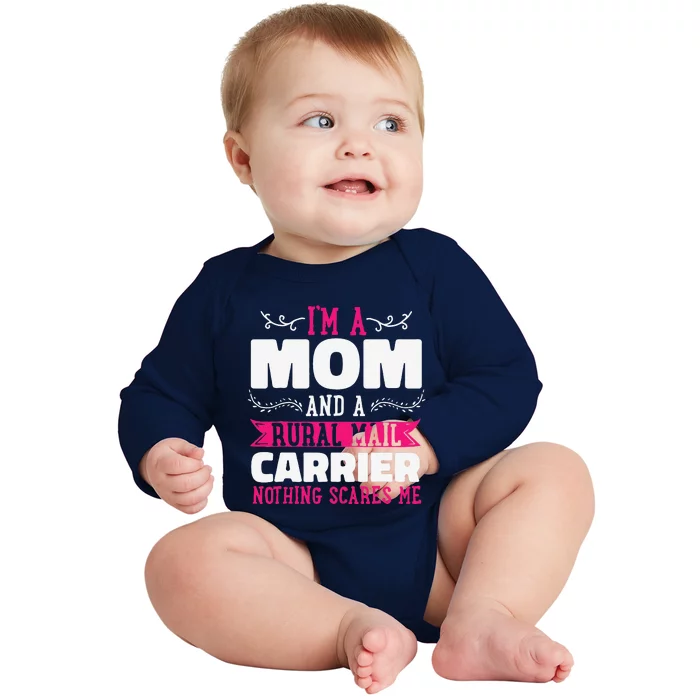 Rural Carriers Mom Mail Postal Worker Postman Mother's Day Baby Long Sleeve Bodysuit