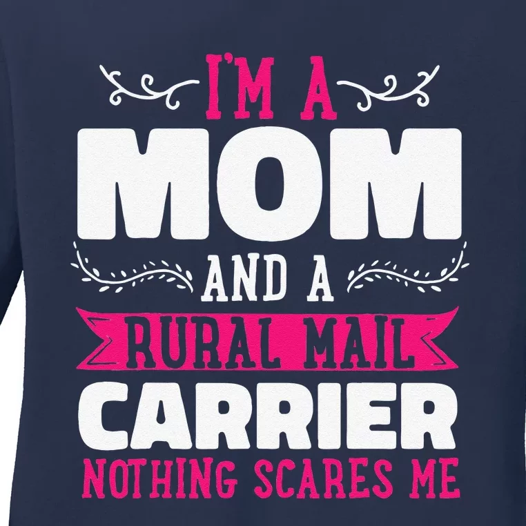 Rural Carriers Mom Mail Postal Worker Postman Mother's Day Ladies Long Sleeve Shirt