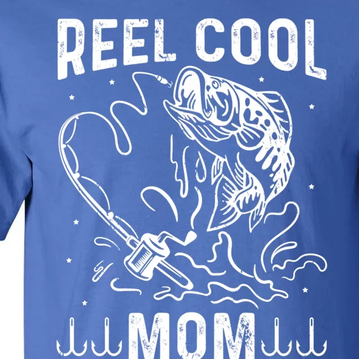 Reel Cool Mama Fishing Mom Fishing Lovers Retro Gift Tall T-Shirt