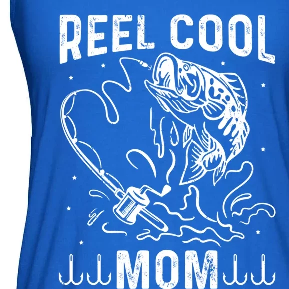 Reel Cool Mama Fishing Mom Fishing Lovers Retro Gift Ladies Essential Flowy Tank